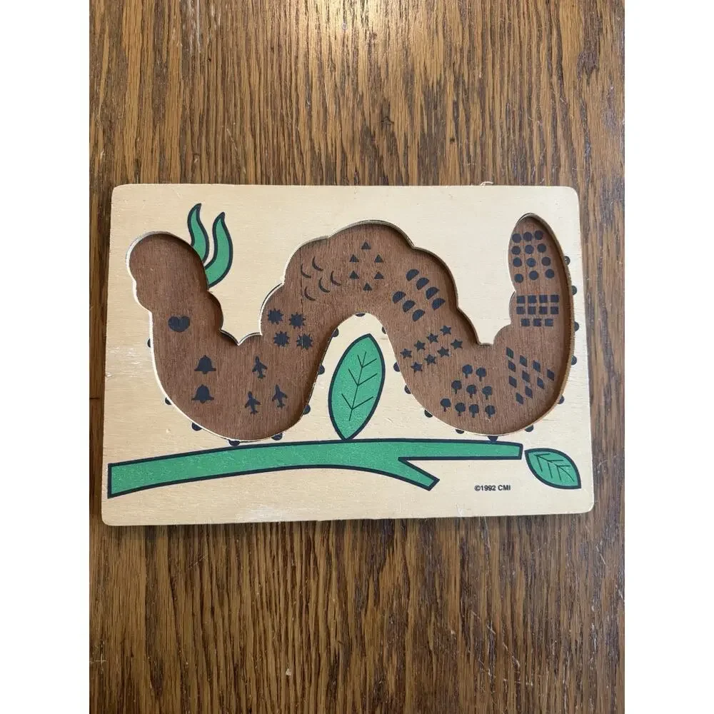 VTG Chadwick Miller 2 Wooden Puzzles Counting Alphabet Learning Non Toxic Paint